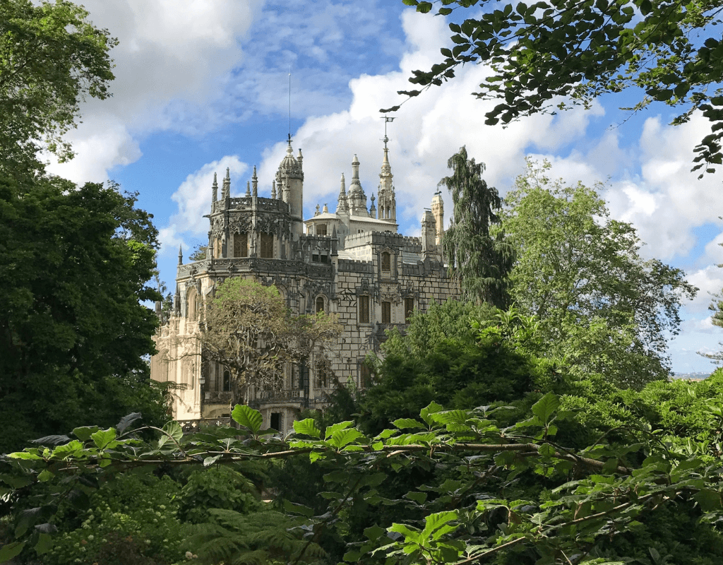 Gardens and the manor at Quinta da Regaleira