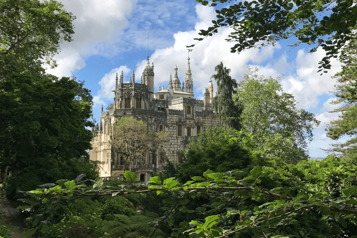 Gardens and the manor at Quinta da Regaleira