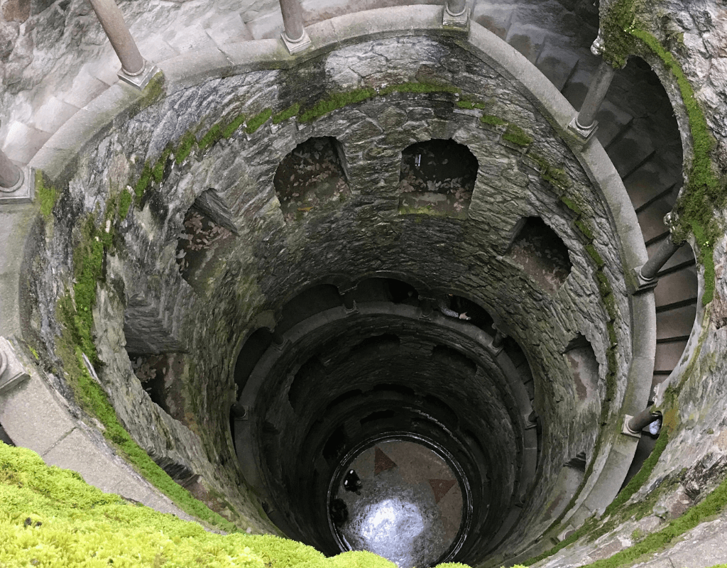 The famous Initiation Well at Quinta da Regaleira