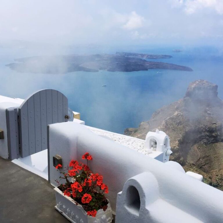Caldera view in Santorini, Greece
