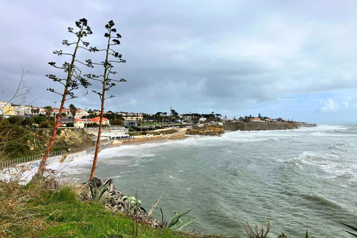Rough Atlantic weather at São Pedro do Estoril in November